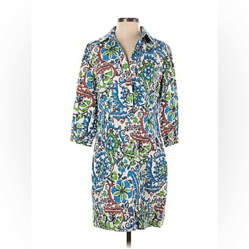 Etcetera Mod Dress 3/4 Sleeve Size 6